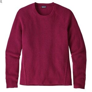 Patagonia Sweater Cashmere Recycled Crew Neck Size Medium Arrow Red